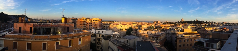 Panoramic view of the Prati neighborhood in Rome